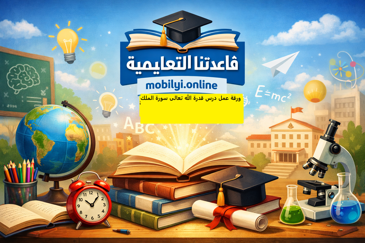 ورقة عمل درس قدرة الله تعالى سورة الملك 15-24 اسلامية سادس