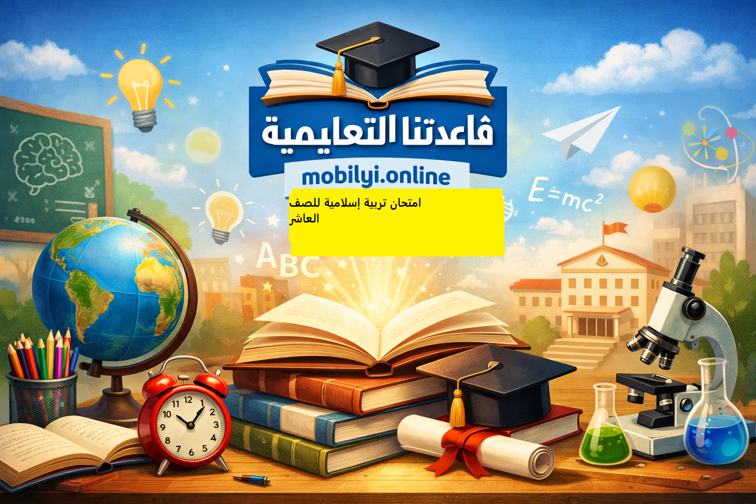 متحان تربية إسلامية صف عاشر الفصل الثالث 2017-2018